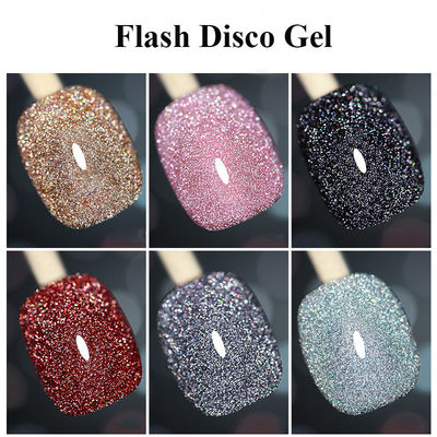 Brillo ULTRAVIOLETA Diamond Flash Disco Gel Polish del clavo 31 colores