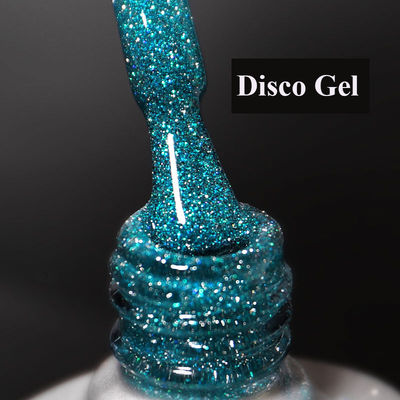 Brillo polaco llevado ULTRAVIOLETA Diamond Nail Foil Gel del gel del disco