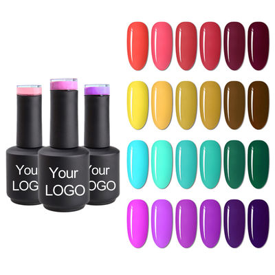 color orgánico de la etiqueta privada empapar de esmalte de uñas ultravioleta del gel